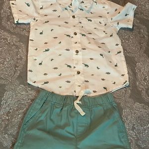 Carters boy shorts & shirt
